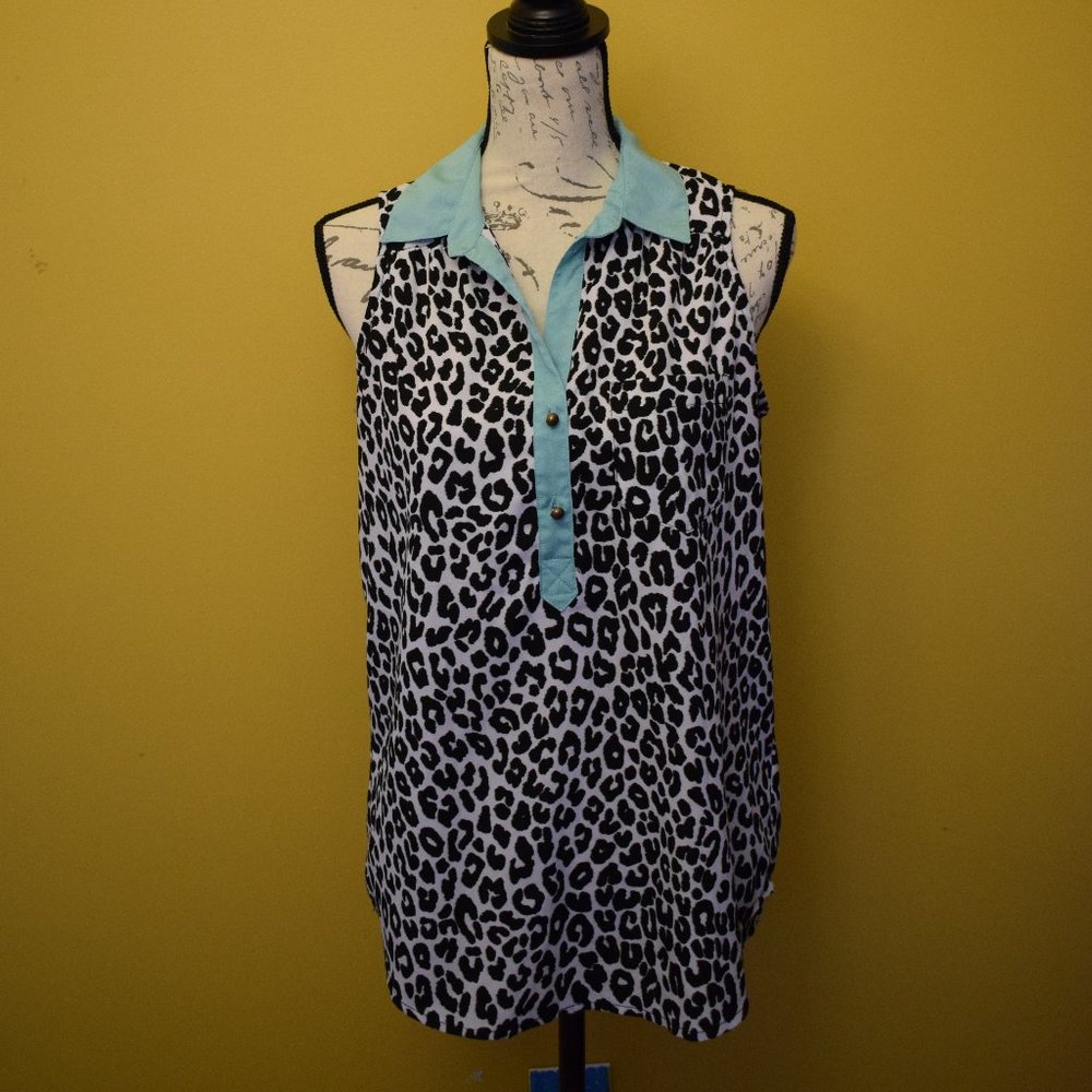 3/$21 Heart Soul Animal Print Sleeveless Med